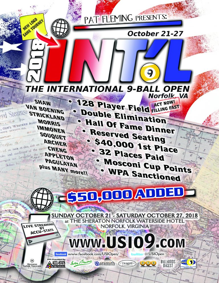 The U.S. International 9Ball Open Professor Q Ball's National Pool