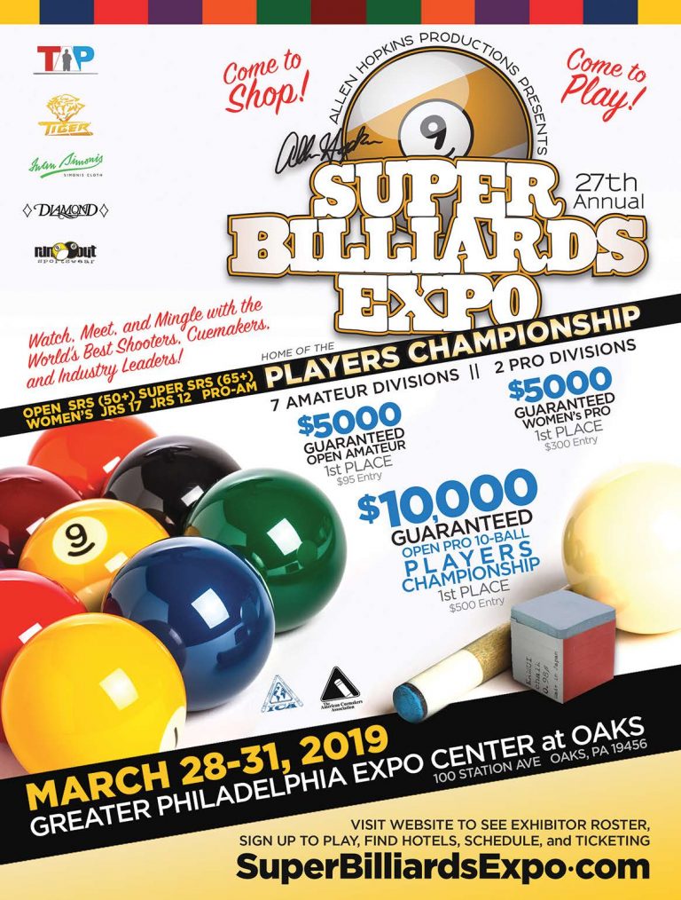 Super Billiards Expo returns this month! Professor Q Ball's National